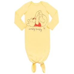 Disney Winnie The Pooh Baby Sleeper Gown And Hat Newborn To Infant