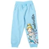 Disney Princess Cinderella Belle Jasmine Moana Rapunzel Ariel Girls Fleece 3 Pack Pants Toddler To Big Kid