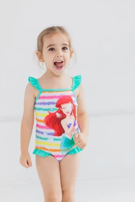 Disney The Little Mermaid Princess Ariel Girls One Piece Bathing Suit Toddler