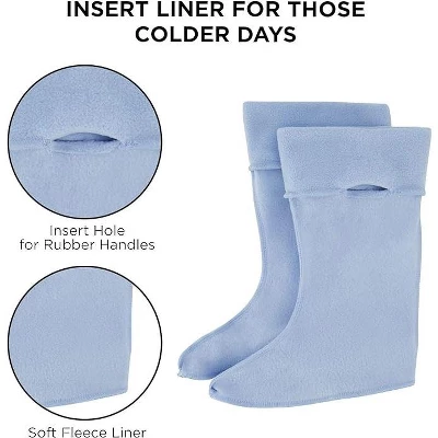 Disney Frozen Anna & Elsa Girl's Rain Boots With Soft Removable Liner, Kids (1-8 Years) - Image 2