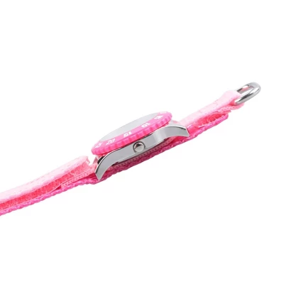 Girls' Disney Minnie Mouse Stainless Steel Time Teacher With Bezel - Pink - Image 4