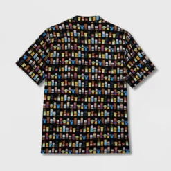 Men's Disney 100 Unified Characters Woven Button-Up Shirt - Black - Disney Store