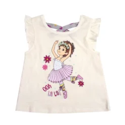 Disney Girl's 3-Pack Fancy Nancy Short Set With Tee, Tank Top And Print Shorts For Toddlers