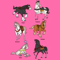 Disney Princess Girl's Disney Horses Diagram Crop T-Shirt