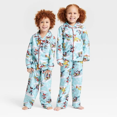 Kids' Disney 100 Sleep Coat Pajama Set - Blue - Image 3