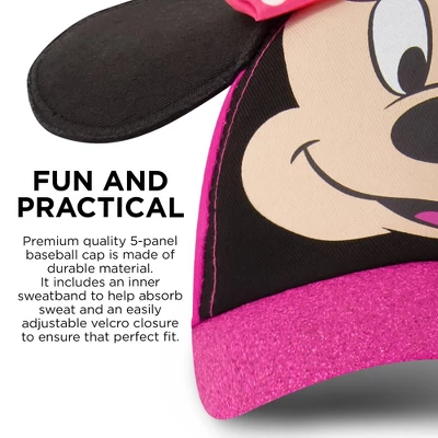 Disney Minnie Mouse Ears Girls Baseball Hats - Image 2
