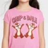 Girls' Disney Chip & Dale Short Sleeve Graphic T-Shirt - Pink