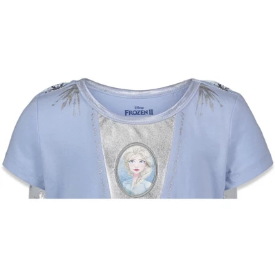 Disney Frozen Princess Anna Elsa Girls Cosplay Costume Gown And Headband Toddler - Image 8