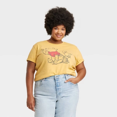 Disney Women's Winnie-The-Pooh And Piglet Graphic T-Shirt- Yellow - Image 4