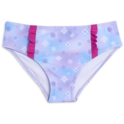 Disney Princess Anna Elsa Girls Tankini Top And Bikini Bottom Swim Set Toddler To Little Kid