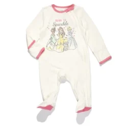 Disney Winnie The Pooh,Lion King,Pixar Monsters Inc.,Princess Baby Sleep N' Play Coverall Bib Blanket And Burp Cloth 4 Piece Outfit Set Newborn