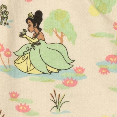 Disney Princess Ariel Tiana Belle Girls French Terry 3 Pack Pants Toddler - Image 4