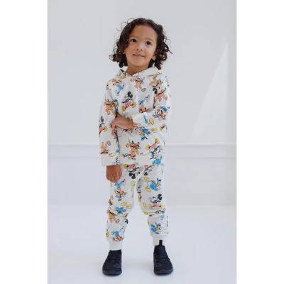 Disney Mickey Mouse Donald Duck Goofy Pluto French Terry Pullover Hoodie And Set Infant To Big Kid - Image 2