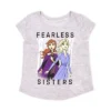 Disney Girl's 3-Pack Anna And Elsa Fearless Short Sleeve A-Line Frozen II Tee Shirts For Kids