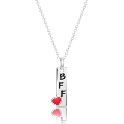 Disney Princess BFF Silver Plated Best Friends Necklaces, Pendant Friendship Necklaces - Set Of 2 - Image 2