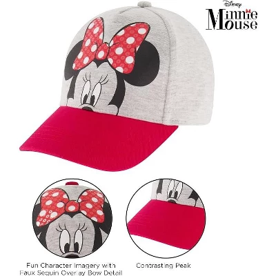 Disney Minnie Mouse Girls Baseball Cap, 2-7 Years - Image 2
