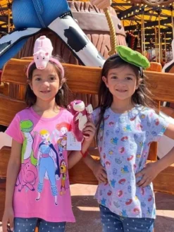 Disney Pixar Toy Story Bo Peep Jessie Girls 4 Pack T-Shirts Little Kid To Big Kid