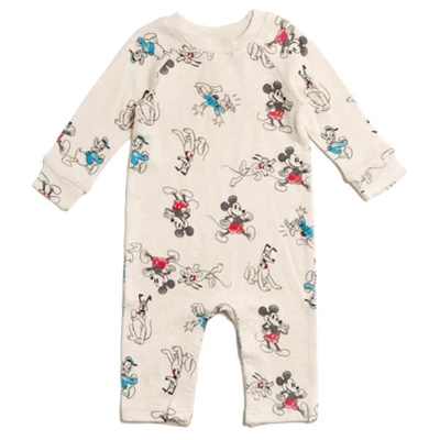 Disney Mickey Mouse Donald Duck Goofy Baby Snap Sleep N' Play Coverall Newborn To Infant - Image 6