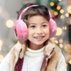 Disney Princess Girls Winter Plush Earmuffs, And Gloves Set, Kids Ages 4-7