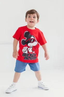 Disney Mickey Mouse T-Shirt And Shorts Outfit Set Toddler