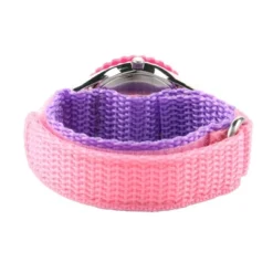 Girls' Disney Minnie Mouse Stainless Steel Time Teacher Watch - Pink