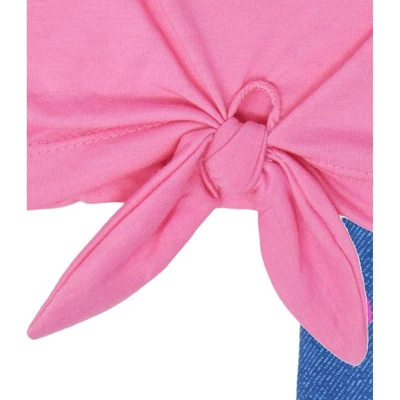 Disney Mickey Mouse & Friends Minnie Mouse Girls Graphic T-Shirt And Shorts Outfit Set Little Kid - Image 3