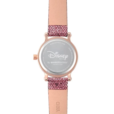 Women's Disney Princess Belle Rose Gold Vintage Alloy Watch- Purple - Image 2