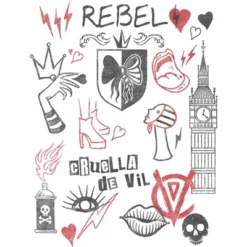 Disney Girl's Cruella Rebel Icons T-Shirt