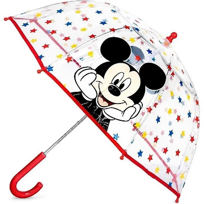 Disney Mickey Mouse, Batman, Paw Patrol, NASA Boys Clear Bubble Umbrella- Size 3-10 - Image 2