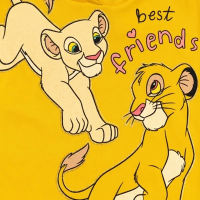 Disney Lion King Simba Baby Girls Fleece Pullover Hoodie & Leggings - Image 5