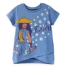 Disney Raya And The Last Dragon Sisu Girls 3 Pack Crossover Graphic T-Shirts Little Kid To Big Kid