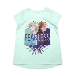Disney Girl's 3-Pack Anna And Elsa Fearless Short Sleeve A-Line Frozen II Tee Shirts For Toddler