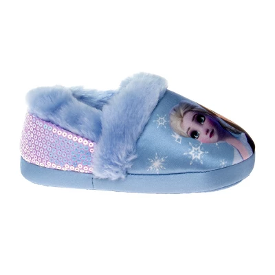Disney Frozen Anna And Elsa Dual Sizes Girls Slippers. (Toddler/Little Kids) - Image 2