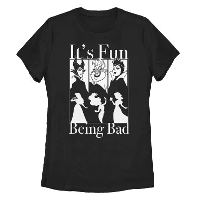 Women's Disney Princesses Fun Being Bad Wicked Witches T-Shirt - Image 3