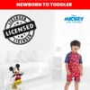 Disney Mickey Mouse Zip Up Swim Sunsuit Toddler