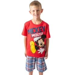 Disney Mickey Mouse Graphic T-Shirt And Shorts Outfit Set Infant To Little Kid