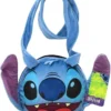 Disney Stitch Head Shaped Plush Shoulder Bag