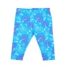 Girl's 2-Pack Disney Princess Ariel, The Little Mermaid Short Sleeve Graphic Tee And Floral Capri Legging Pants For Toddler