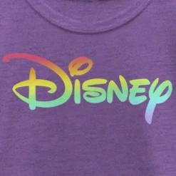 Girl's Disney Rainbow Logo T-Shirt