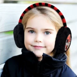 Disney Minnie Mouse Girls Winter Plush Earmuffs And Gloves Set, Kids Ages 4-7