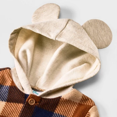 Baby Boys' Disney Mickey Flannel Top And Bottom Set - Blue - Image 4