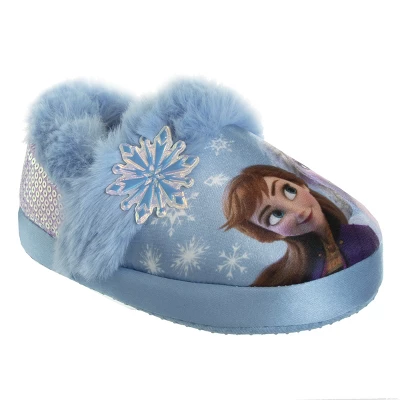 Disney Frozen Anna And Elsa Dual Sizes Girls Slippers. (Toddler/Little Kids) - Image 10