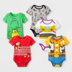 Baby Disney Toy Story 5pk Bodysuits