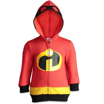 Disney Pixar Cars Incredibles Winnie The Pooh Zip Up Cosplay Hoodie Infant To Toddler - Image 8