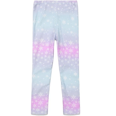 Disney Frozen Elsa Girls Fleece Hoodie And Leggings Outfit Set Toddler