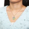 Disney Girls Lilo & Stitch Gold Plated Necklace With Stitch Pendant - Stitch Gifts Jewelry, 16 + 2''