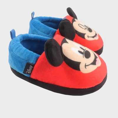 Toddler Boys' Disney Mickey Sock Slippers - Blue - Image 5