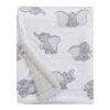 Disney Dumbo Super Soft Baby Reversible Blanket With Sherpa Back