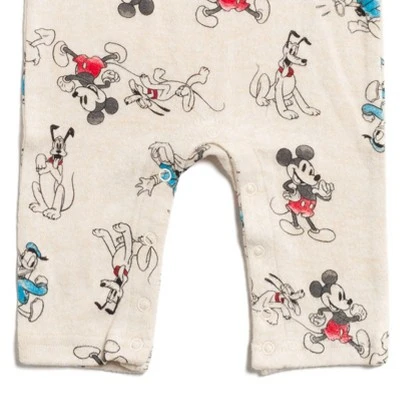 Disney Mickey Mouse Donald Duck Goofy Baby Snap Sleep N' Play Coverall Newborn To Infant - Image 5