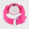 Girls' Disney Princess Plastic Time Teacher Silicon Strap Watch - Pink